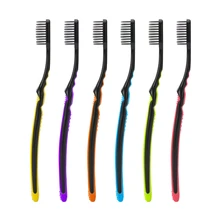 6 шт зубная щетка эко низкоуглеродистая Личная забота бамбуковая древесная зубная щетка для путешествий отель