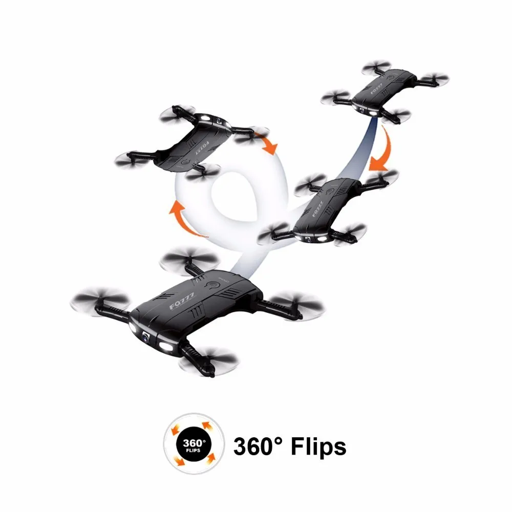 FQ05 2.4GHz 4CH 6 Axis Gyro Airplane WIFI Selfie Real Time Transmission Foldable Quadcopter with Camera HD FPV FQ777 RC Drone