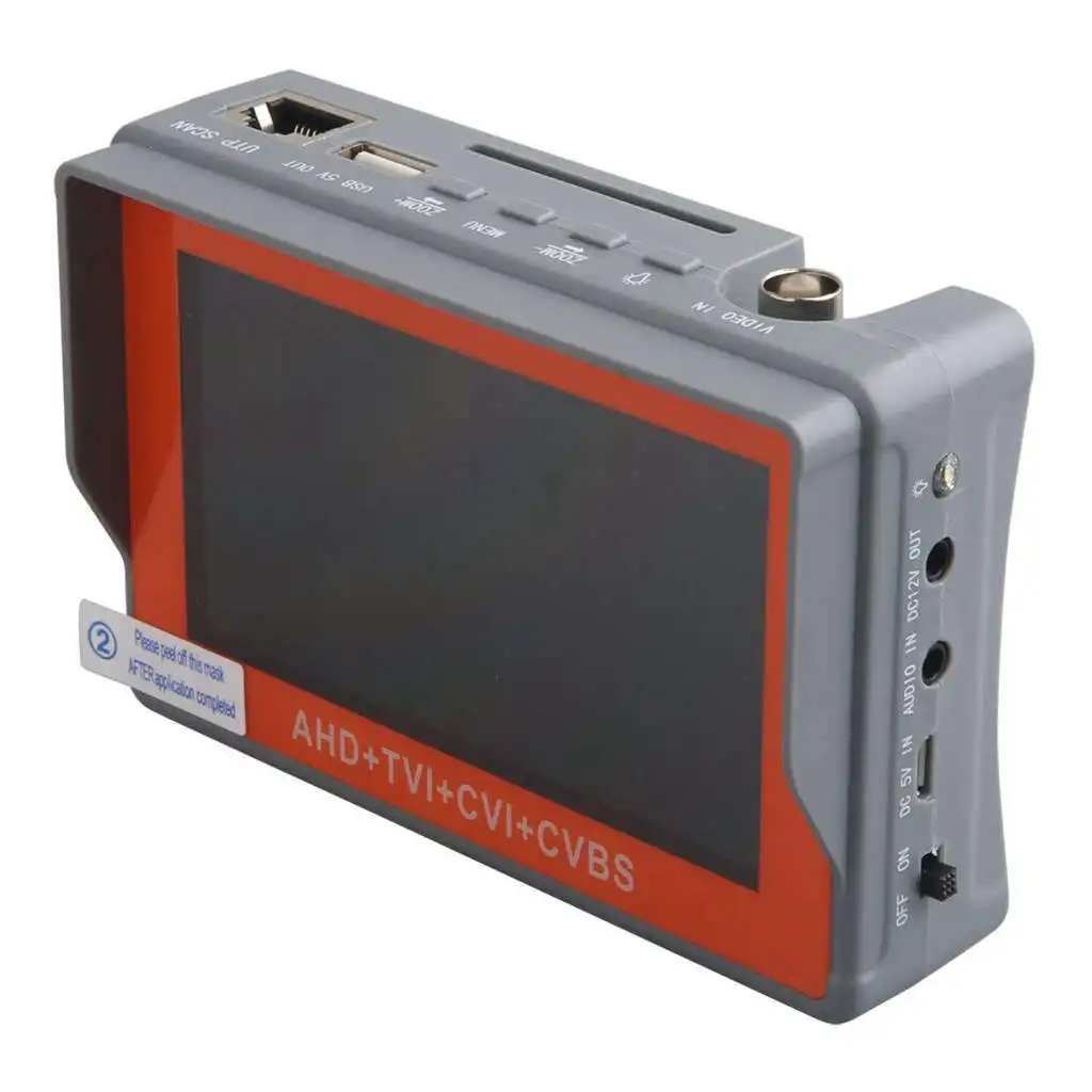 4 In 1 Cctv Tester Support 720P/1080P/3.0Mp/4.0Mp/5.0 Megapixel Ahd, Tvi, Cvi & Cvbs Analog Camera, Security Video Monitor Wit