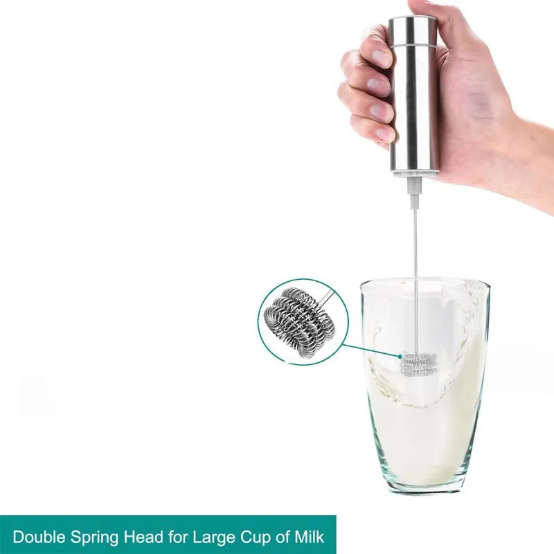 

Electric Stirrer Beaters Egg Coffee Milk Bubbler Handheld Portable Stainless Milk FrotherWhisk Mixer Coffee Stirrer