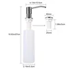 300ML Kitchen Sink Soap Dispenser Brushed Stainless Steel Soap Bottle Bathroom Manually Press Soap Bottle Kitchen Accessories ► Photo 3/6