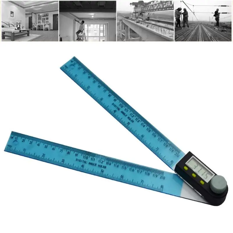 

200mm Digital Angle Ruler Protractor Inclinometer Goniometer Angle Gauge Level Measuring Tool Portable Digital Electric Ruler