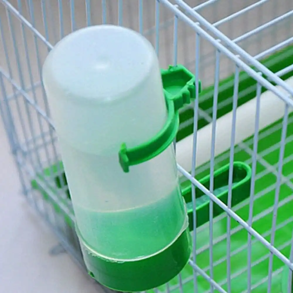 4 Pieces Set Plastic Bird Drinker Bird Feeders Water Bottle Birds