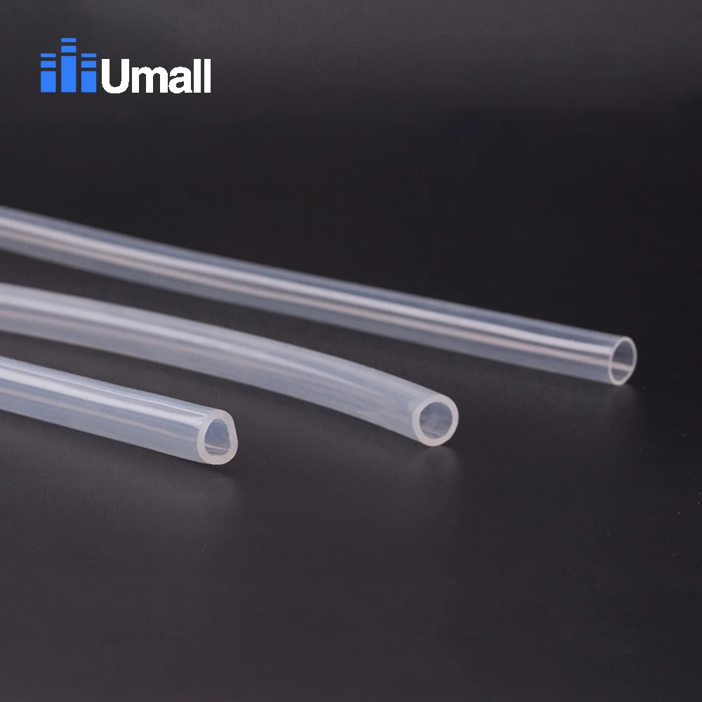 

Umall 1 Meter Food Grade Transparent Silicone Rubber Hose 1x3mm Flexible Silicone Tube