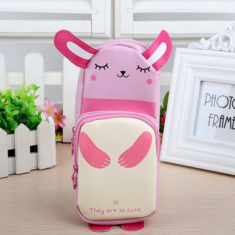 Пеналы для карандашей с изображением животных панды kawaii школьные сумки pencilcase