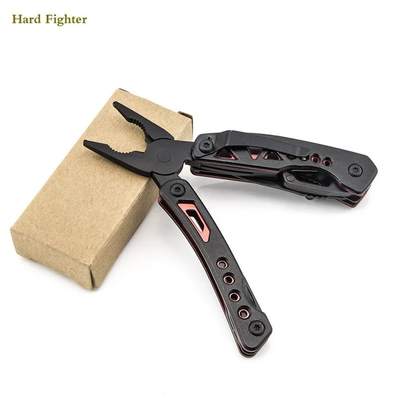 

Multitool outdoor survival mini pliers pocket knife folding tool cutter serrated jaw hand Combination Multi Functional