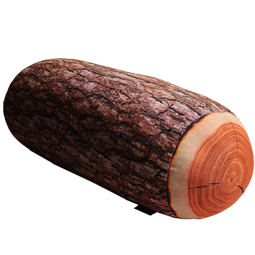 

Cylinder Squishy Soft Microbeads Cushion Bolster Pillow Bead Tree Stump Shaped Roll Pillow