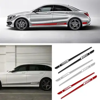 

car sticker 2pcs car auto side body vinyl decals long stripe stickers for Mercedes-Benz auto products stickers for the car