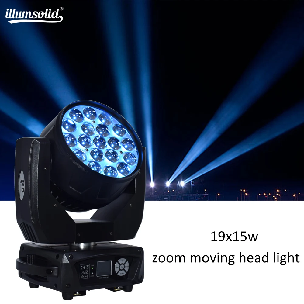 

wash 19X15W Zoom Moving Heam dj lighting effect Stage Light for wedding events Disco