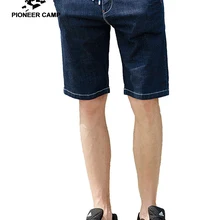 Pioneer Camp Новое поступление джинсовые шорты мужские Брендовые однотонные темно-синие повседневные короткие джинсы мужские