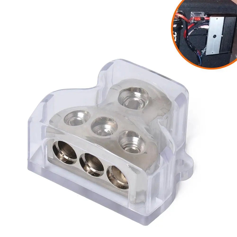 

Adeeing Power Distribution Block Car Auto Audio Amplifier Vehicle 1 In 3 Ways Out Cable Distribution Block 1 in - 3 out r30