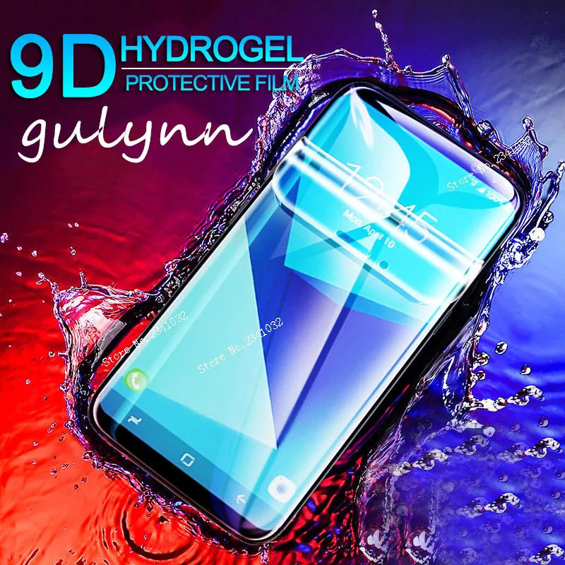 Изогнутая Гидрогелевая мягкая пленка 9D для Samsung Galaxy S20 S10 J4 J3 J6 A 6 8 M10 20 A6s A8s A9s PLus