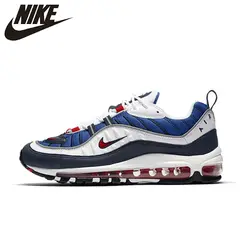 NIKE Air Max 98 Gundam оригинальные мужские беговые кроссовки дышащая легкая Поддержка Спорт на открытом воздухе удобные кроссовки #640744-100