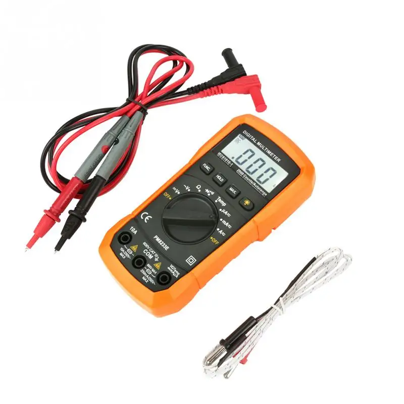 

PEAKMETER PM8233E Auto Ranging Handheld Digital Multimeter 2000 Counts Resistance Meter Digital Multimeter