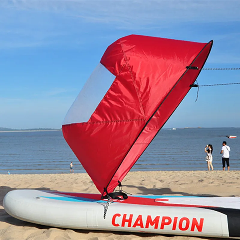 

46 Inches Folding Popup Board Wind Paddle Easy Setup Wind Sail Kayak Downwind Kit Kayak Canoe Inflatable Boat Sailboat Accessory