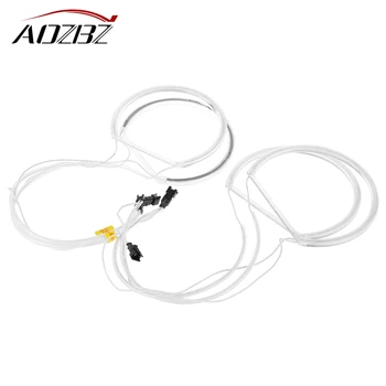 

AOZBZ 4pcs CCFL Car Angel Eagle Eyes Light Flexible Tube Headlight White Headlamp for E36 3 E38 7 E39 5 E46 (131*2+146*2)