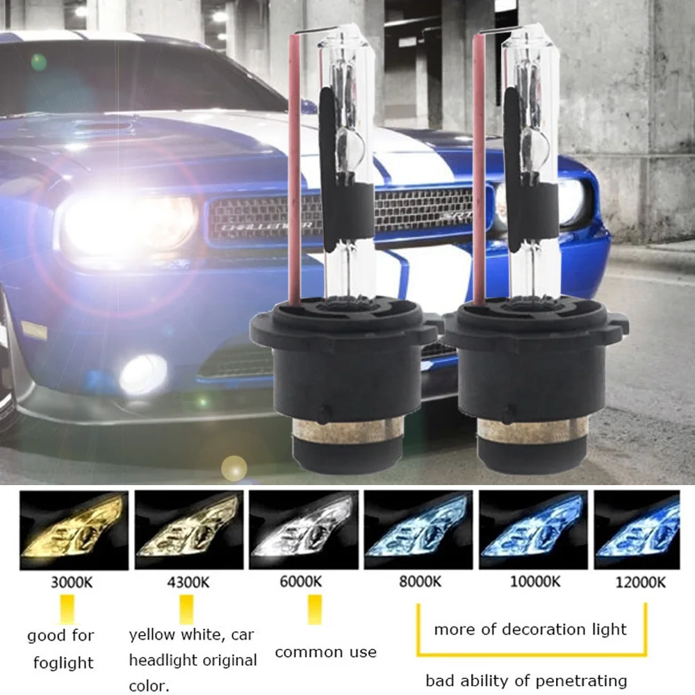 2шт 35W HID Лампа D2R ксеноновый светильник для автомобиля 12V 4300K 5000K 6000K 8000K 10000K 12000K Авто