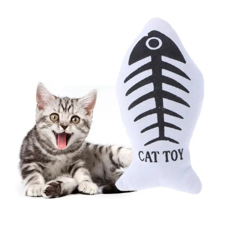 

Cat Favor Fish Dog Toys Plush Stuffed 3D Fish Shape Cats Toy Fish Catnip Scratch Board For Cat toys interactive Pet Product