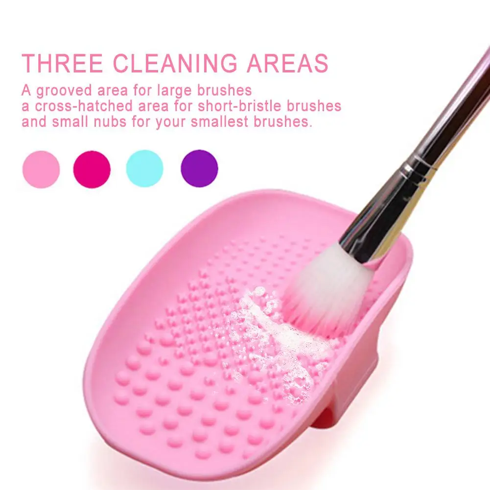 

Makeup Brush Cleaner Makeup Brush Cleaner Pad Cosmetic Brush Cleaning Mat Portable Washing Tool Scrubber