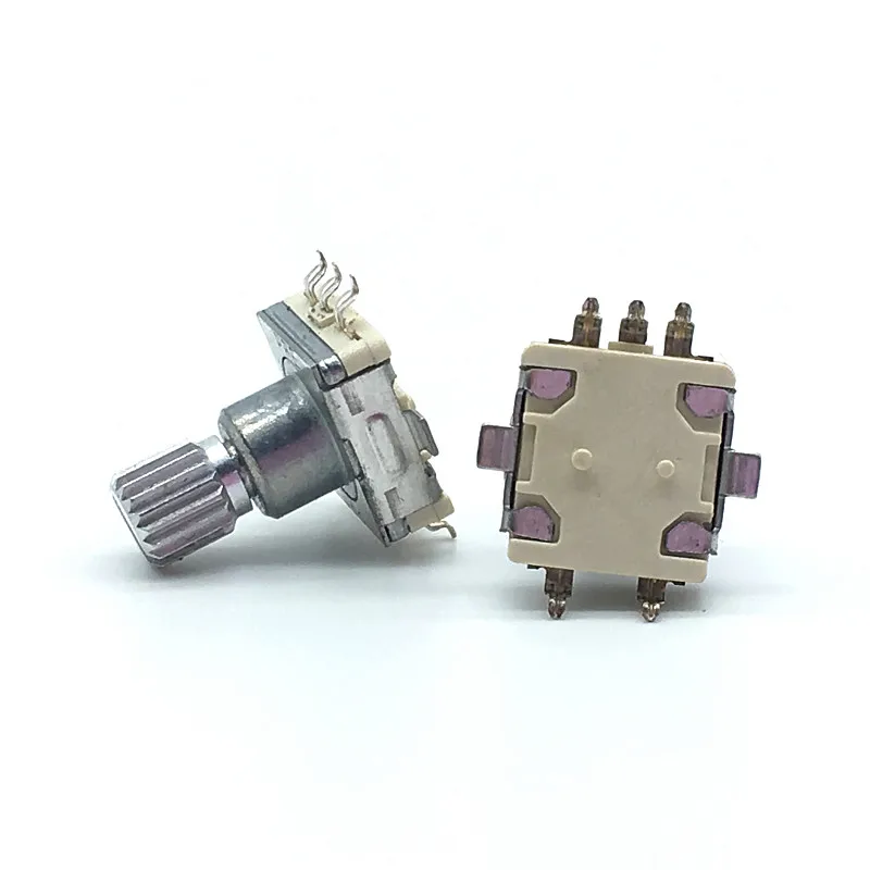 100 STKS EC11 Roterende Encoder Code Schakelaar 20 Positie Met Schakelaar 5Pin Handvat Lengte 12.5mm Half As Type