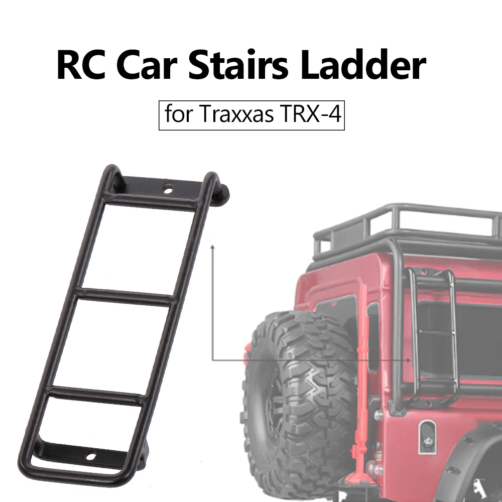 RC Car Stairs Ladder Mini Metal Simulation 3-level Ladder Decorate for Traxxas TRX-4 RC Crawler Truck