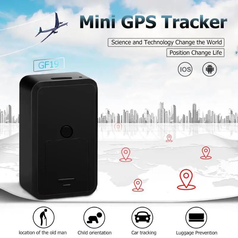 Gps трекер GF19 Мини GSM/GPRS в режиме реального времени устройство слежения Магнитный gps трекер дети Магнитная Адсорбция Wi-Fi Детская безопасность