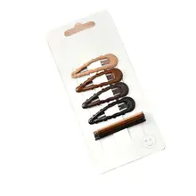 Цветной прямой геометрический милый набор для женщин 57 дюймов форма 1 BB аксессуары заколки для волос зажим для волос Повседневный 4 см градиент падение