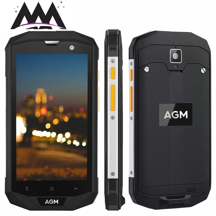 

AGM A8 SE IP68 Waterproof shockproof Mobile Phone Qualcomm MSM8916 Quad Core 5.0'' 1280*720 2GB+16GB 4050mAh OTG 4G Smartphone