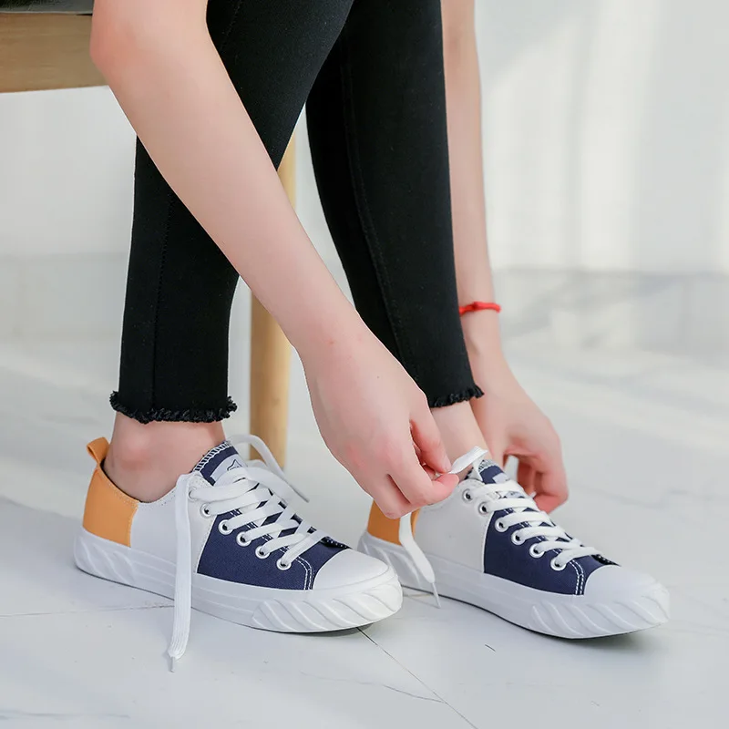 

Ma'am Literature Canvas Hempleaf Spelling Color Autumn Ulzzang Shoes Fire-MLZ