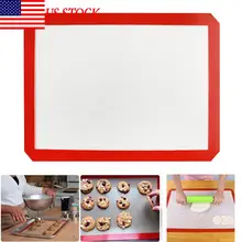 Прочная жаропрочная Антипригарная посуда силиконовые коврики для выпечки простой способ для духовой коврик для выпечки листовые инструменты