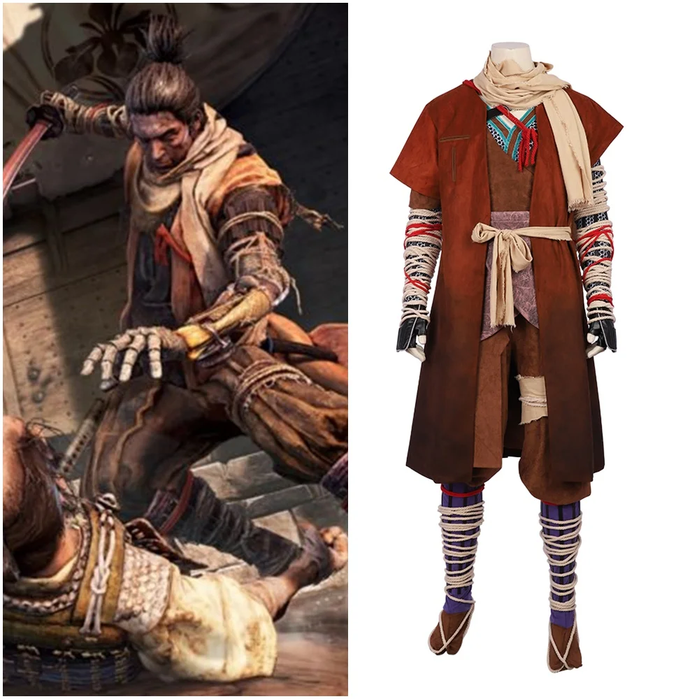 Sekiro Shadow Die Twice Косплей Костюм самурайский Мужской наряд|Игровые костюмы| |