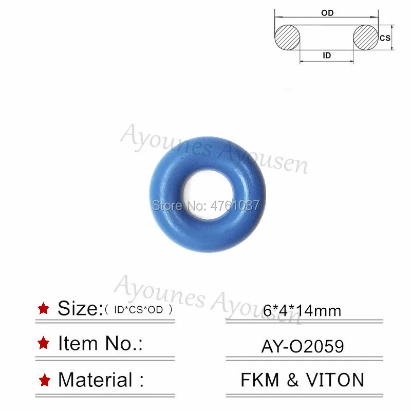 

GDI Fuel Injector Repair Kits Rubber Viton Oring inner size 6mm High Quality Auto Parts For AY-O2059 2060