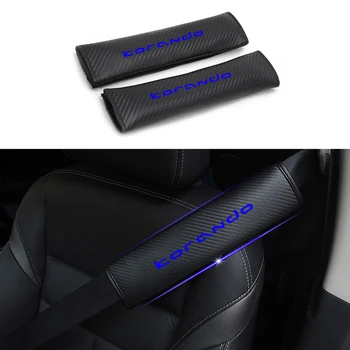 

Reflective Safe Seat Belt Cover Car Seat belt shoulder Pads For Ssangyong KORANDO Car Styling Auto Parts 2pcs