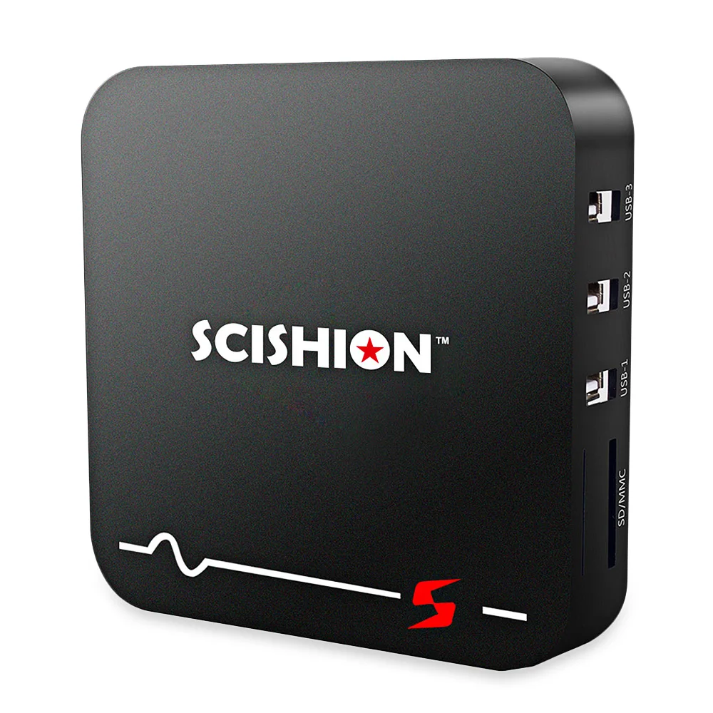 

SCISHION MODEL S RK3229 4K TV Box 2GB 16GB Smart Media Player for Android 8.1 HDMI USB2.0 Set Top Box with Remote Control