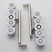 Автоматическая очистка подвесное колесо раздвижная дверь подвесной шкив стеклянная дверь немой подвесной рельс колесо балкон раздвижная дверь 8 колеса