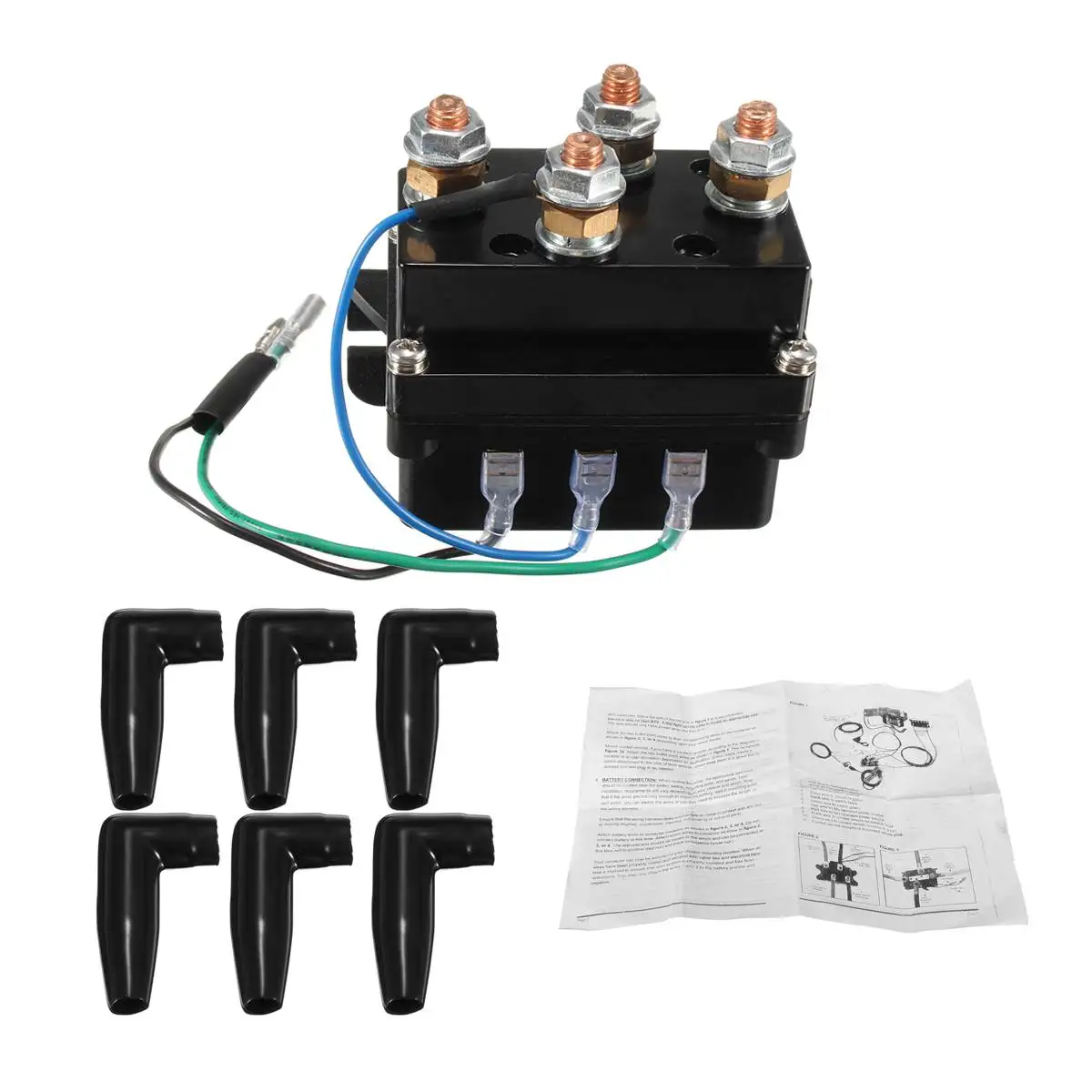 

12V 500A Heavy Winch Controller Solenoid Relay Cover JDF-41X 4x4 17000lb Electric Winch Accessories