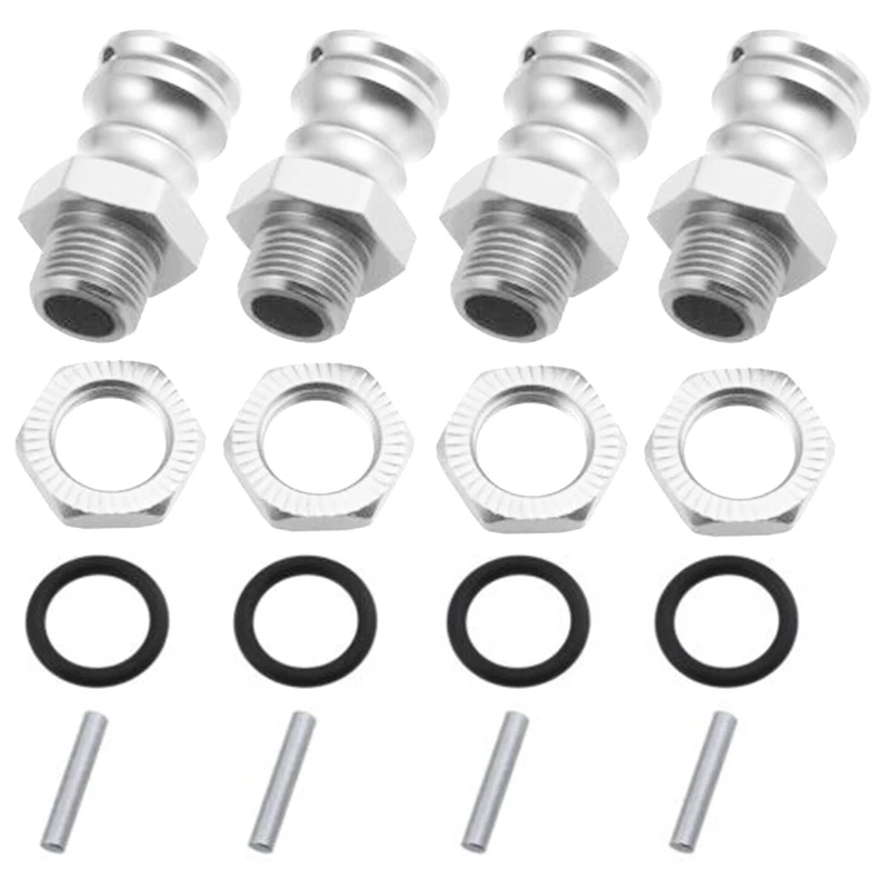 

1Set Aluminum 17mm Wheel Hex Hub Extension Adapter Red 23mm For 1:8 Scale RC Car