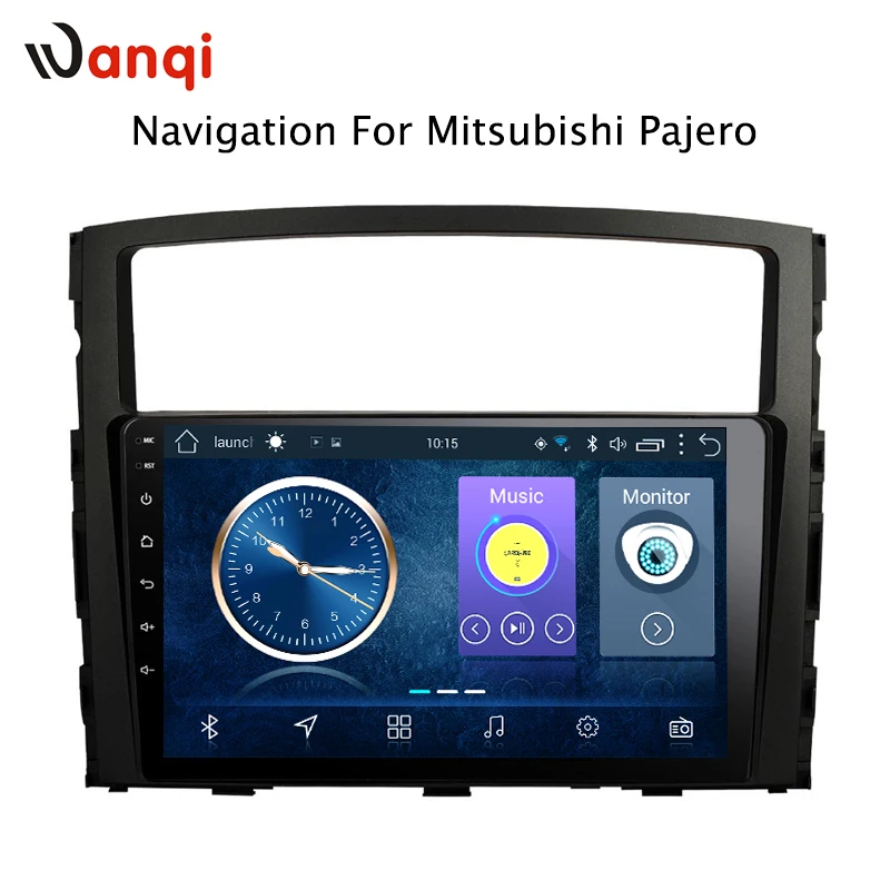 9 дюймов Android 8,1 автомобильный dvd gps навигация для Mitsubishi Pajero 2006- мультимедийная радиосистема