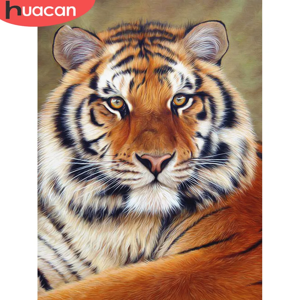 

HUACAN 5D DIY Diamond Painting Full Square Animal Tiger Embroidery Sale Pictures Of Rhinestones Diamond Mosaic Home Decor Gift