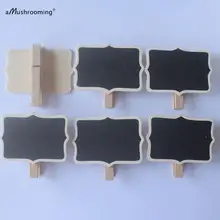 100 мини клип доска меловая доска свадебный любимый Декор Свадебный декор, вечерние принадлежности, деревенский, украшения