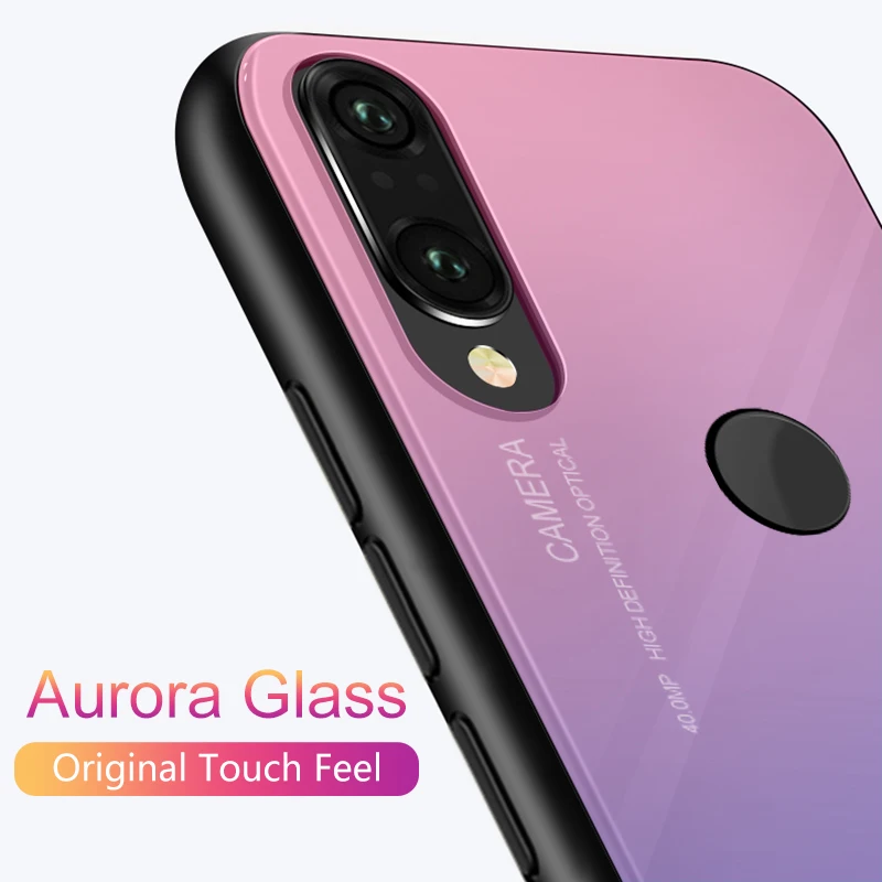 Чехол для телефона из закаленного стекла с градиентом Huawei Honor 8x max защитный чехол
