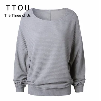 

TTOU Women Autumn Winter Bat Sleeve Sweater Female Pullover Casual Loose Knitted Warm Jumper Pocket Tops Daily Sweaters