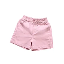 Летние шорты детские хлопковые шорты Одежда для мальчиков и девочек детские модные розовые шорты Одежда для маленьких девочек
