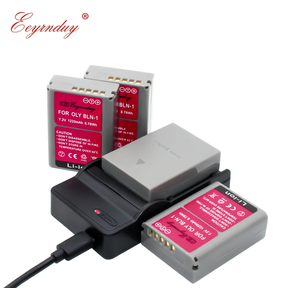 

USB Charger And 4PCS of BLN-1 Replacement Camera Battery for Olympus Pen F, OM-D E-M1, OM-D E-M5 II