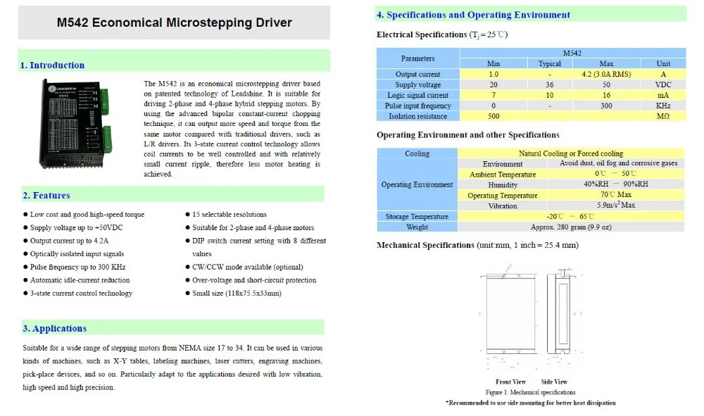 M542 description  -1
