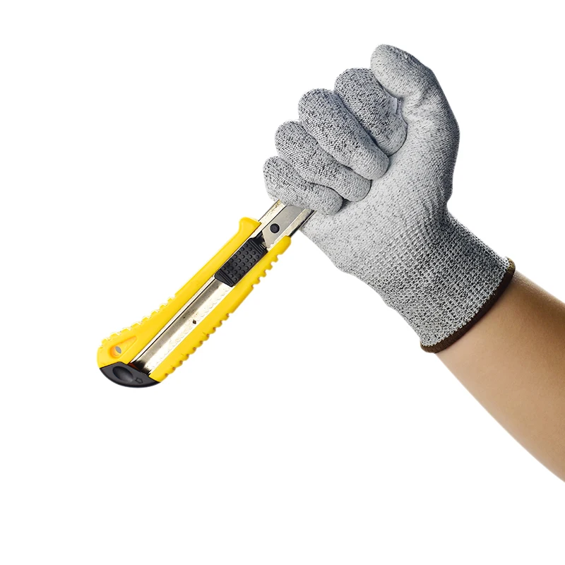 

Safety Cut Proof Stab Resistant Stainless Steel Wire Metal Mesh Butcher Gloves Cut-Resistant Safety Gloves Grey