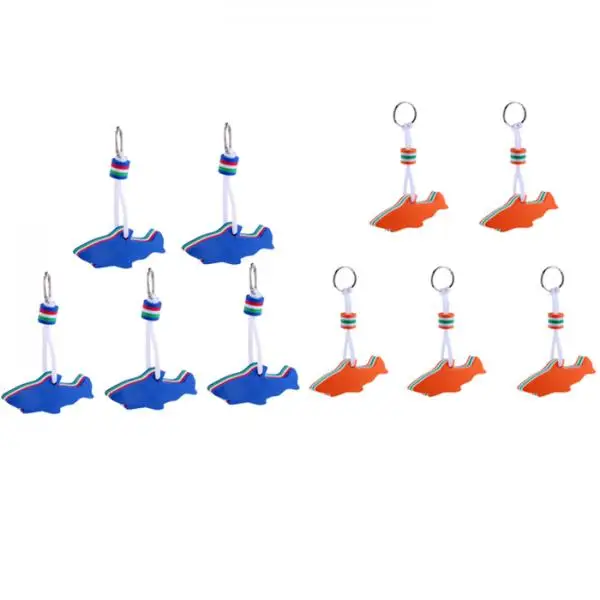 MagiDeal 10 шт. EVA Дельфин в форме плавающее кольцо для ключей брелок для яхты парусный спорт плавающий лодка брелок