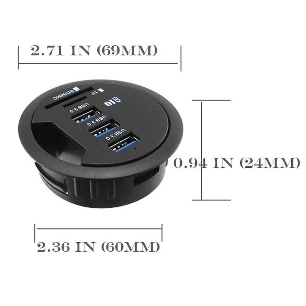 Встроенное Зарядное устройство USB 3 0 с портами и функцией чтения
