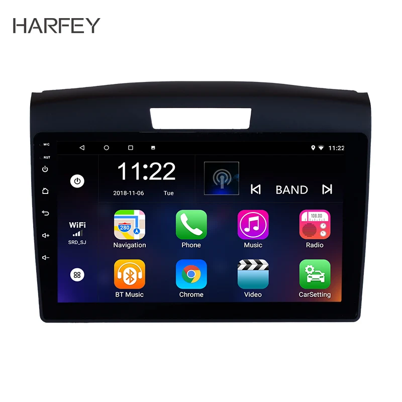

Harfey 9 inch Android 8.1 car multimedia player GPS Navigation System For 2011-2015 Honda CRV With Remote Control Bluetooth