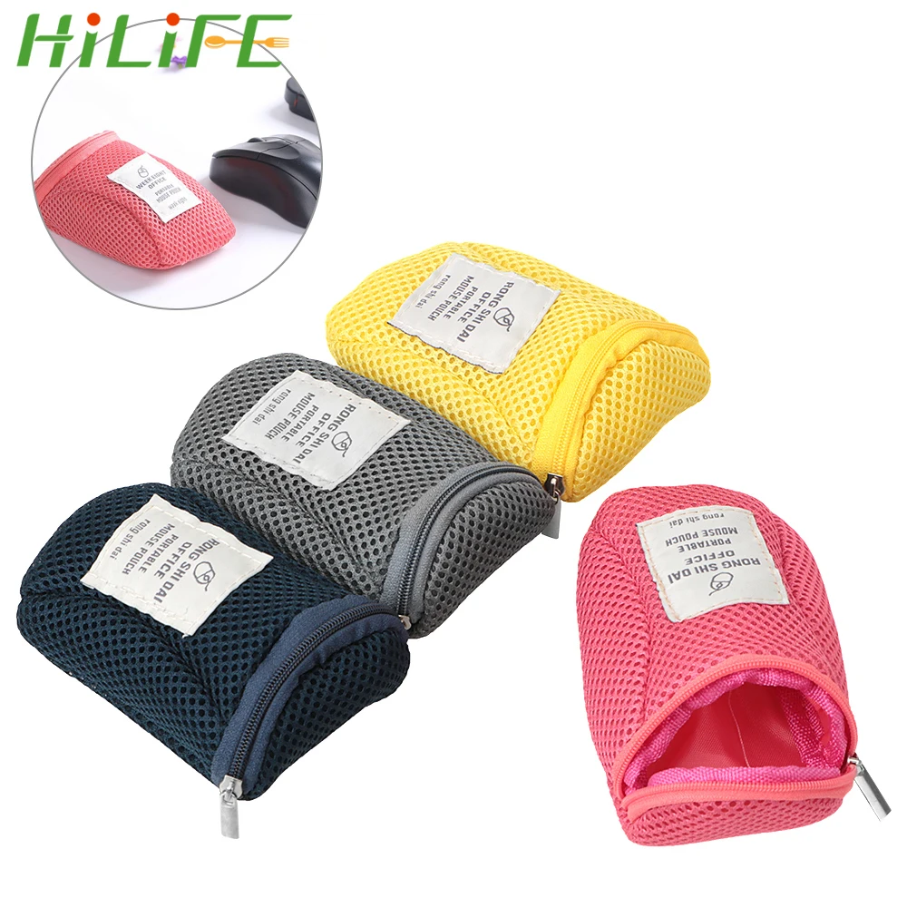 

HILIFE Anti Vibration Shockproof Mouse Storage Earphone USB Wire Organizer Digital Cable Protective Case Pouch Charger Power Bag